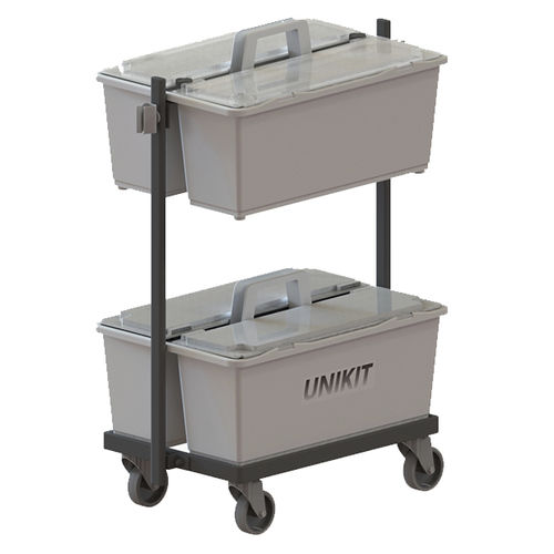 医療用台車 - DOUBLE UNIKIT - IPC - 清掃用 / ゴミ箱 / コンパクト