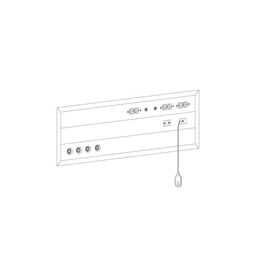 壁取り付け式べッドのヘッドユニット - THERAPY R.2 - ATENA LUX - 集中治療室用 / LED