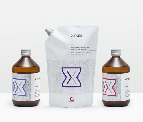 樹脂製歯科材料 - XPLEX - Candulor - 歯肉 / 義歯製造用 / 粉末状
