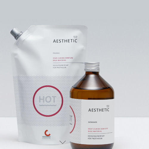 樹脂製歯科材料 - AESTHETIC RED - Candulor - 歯肉 / 義歯製造用 / 粉末状