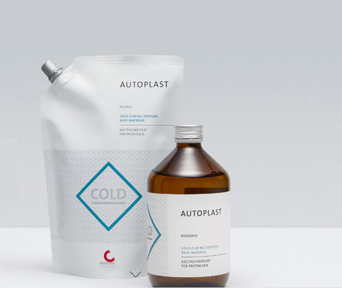 樹脂製歯科材料 - AUTOPLAST - Candulor - 歯肉 / 義歯製造用 / 粉末状