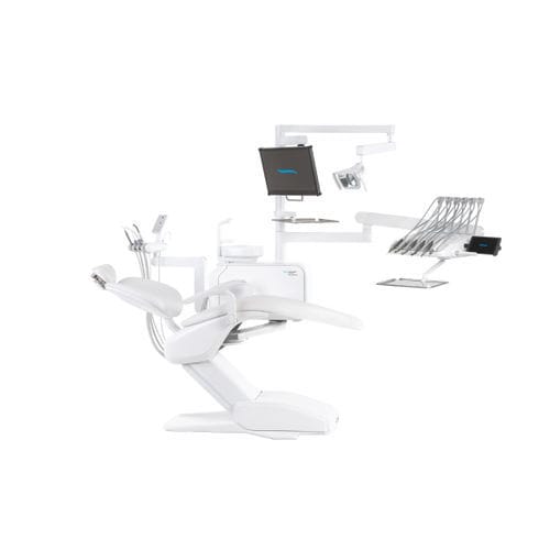 フレキシブル ヘッドレスト付き歯科ユニット - Model Pro 700 - DIPLOMAT DENTAL s.r.o. - モニター付き / デリバリーシステム付き / 照明付き