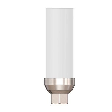 円筒形インプラントアバットメント - Cortex-Dental Implants Industries - チタン製 / インターナル六角形 / スクリュー