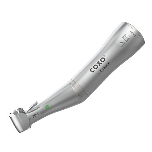 インプラント用コントラアングル - CX235C6 - coxo Medical Instrument Co., Ltd.   - エアー / 減速 / 押しボタン