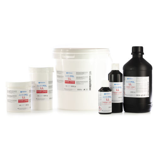 PMMA歯科材料 - ACRY POL LL - Ruthinium Group - 義歯用 / 液体 / 粉末状