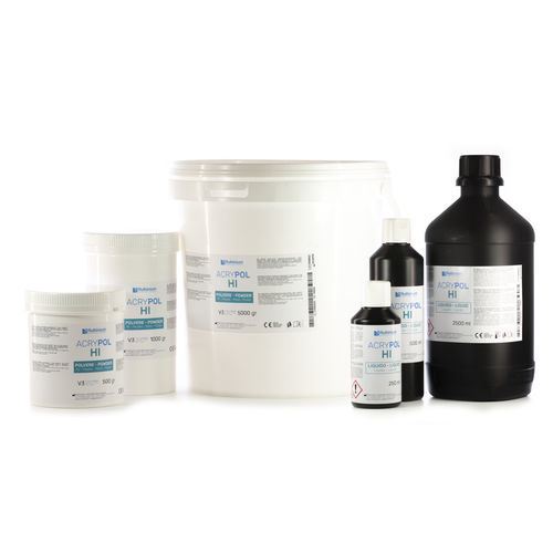PMMA歯科材料 - ACRY POL HI - Ruthinium Group - 義歯用 / 液体 / 粉末状