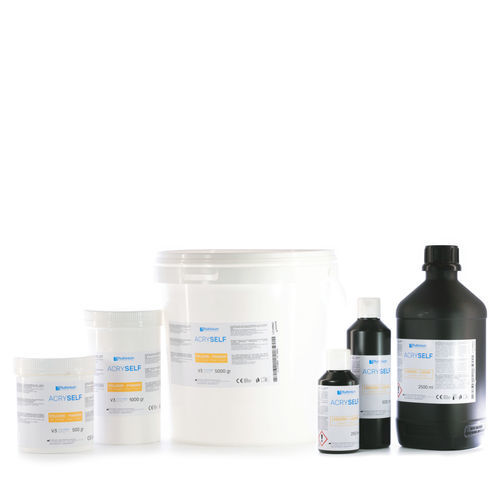 PMMA歯科材料 - ACRY SELF - Ruthinium Group - 歯の修復用 / 液体 / 粉末状
