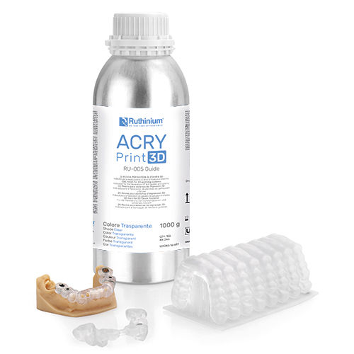 樹脂製歯科材料 - ACRY  RU-005 GUIDE - Ruthinium Group - セラピーマウスピース用 / 3Dプリント用 / 義歯用