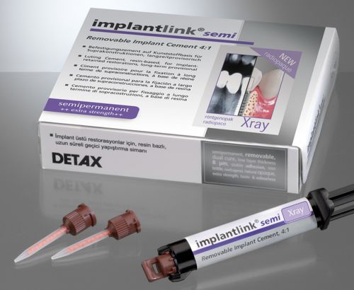 歯の修復用歯科用接着材 - implantlink® semi Xray - DETAX GmbH & Co. KG   - 仮設