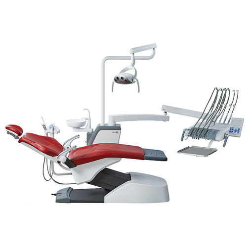 電動椅子付き歯科ユニット - KLT-6220 S6 - Foshan Roson Medical Instrument - フレキシブル ヘッドレスト付き / 衛生システム付き / デリバリーシステム付き