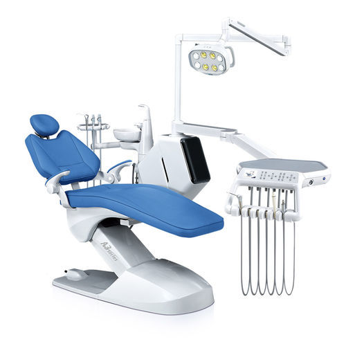 電動椅子付き歯科ユニット - KLT-6220 A3 - Foshan Roson Medical Instrument - フレキシブル ヘッドレスト付き / 衛生システム付き / デリバリーシステム付き