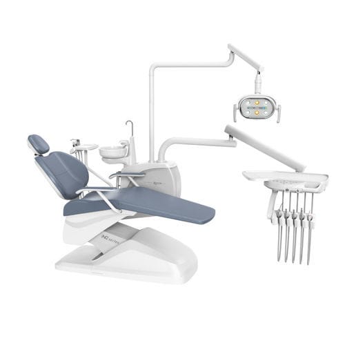 電動椅子付き歯科ユニット - Elite N2 PRO - Foshan Roson Medical Instrument - フレキシブル ヘッドレスト付き / 衛生システム付き / デリバリーシステム付き