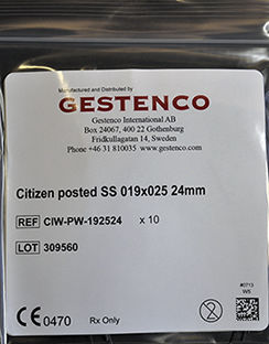 NiTi歯科矯正用ワイヤー - CITIZEN  - Gestenco International AB   - ステンレス製