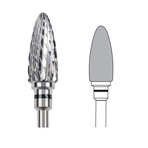 歯科技工所用バー - VZ26 - Edenta - チタン / 炭化タングステン / 切開
