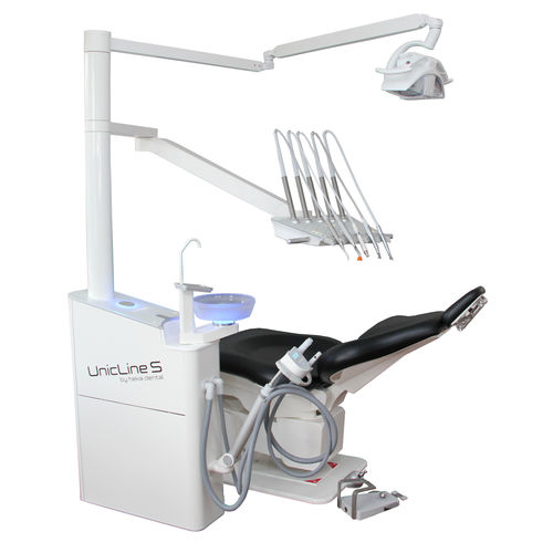 電動椅子付き歯科ユニット - UnicLine S - Heka Dental - コンパクト / フレキシブル ヘッドレスト付き / モニター付き