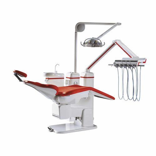 電動椅子付き歯科ユニット - UnicLine 5D - Heka Dental - フレキシブル ヘッドレスト付き / モニター付き / 衛生システム付き