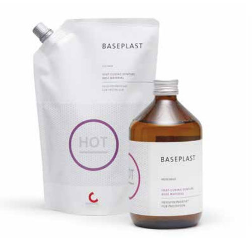 樹脂製歯科材料 - Baseplast - INDUSTRIA ZINGARDI SRL   - 歯の修復用 / 粉末状 / 液体