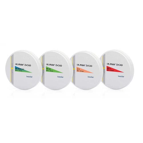 二酸化ジルコニウム製歯科材料 - IPS e.max ZirCAD® - Ivoclar Vivadent - 歯科用ブリッジ用 / 歯冠用 / 歯の修復用