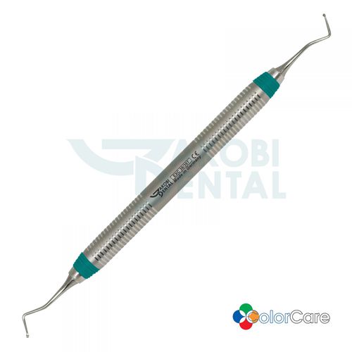 スプーン歯科用鋭匙 - EXC38/397 - Jakobi Dental GmbH - ColorCare スリーブ / ステンレス製