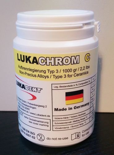 合金製歯科材料 - Lukachrom C - LUKADENT - 歯の修復用