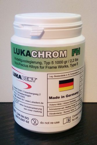 合金製歯科材料 - Lukachrom FH - LUKADENT - 歯の修復用