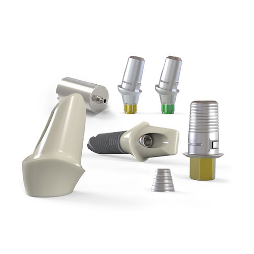 チタン製インプラントアバットメント - BoneTrust®  - Medical Instinct Deutschland - インターナル六角形 / ストレートタイプ / 角度付き