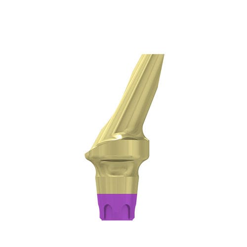 チタン製インプラントアバットメント - CS-AT252 - MIS Implants Technologies Ltd.   - 円錐形 / 角度付き / セメント固定