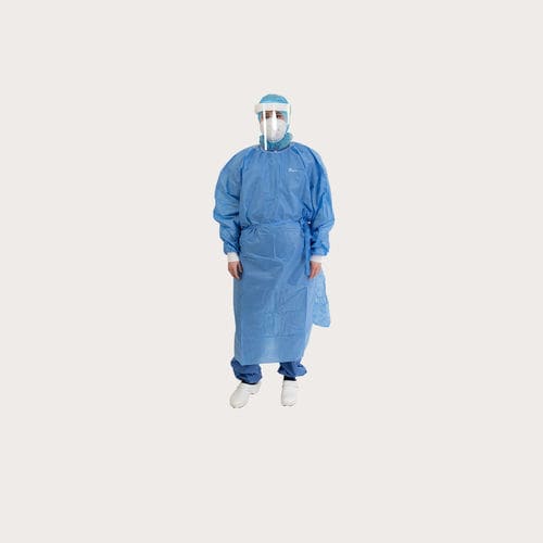 男女用手術着 - BARRIER® - Mölnlycke Health Care - 通気性 / 青 / 黄色
