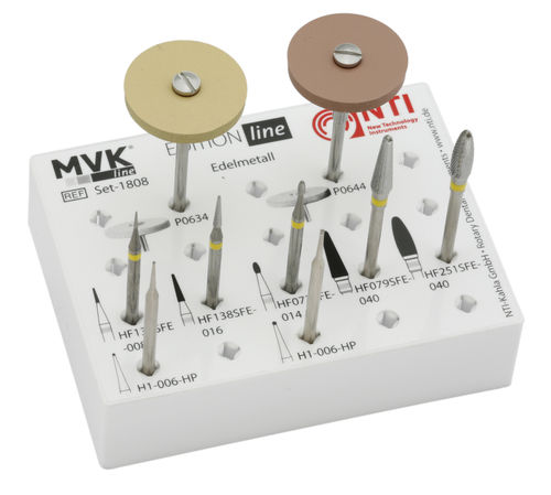 歯科技工所用バー - Edelmetall-Set - MVK-line - 金属製 / 野菜磨き用