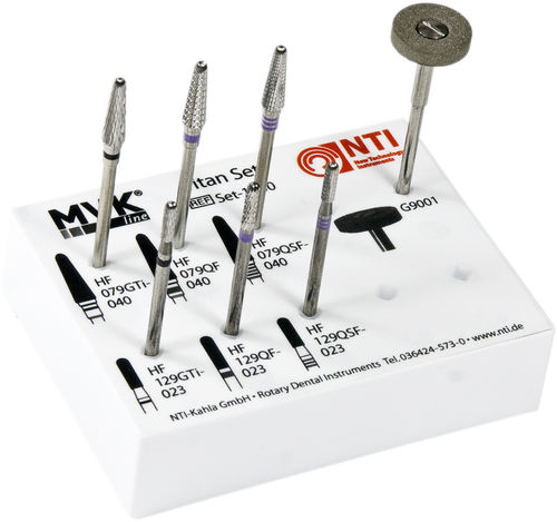 歯科技工所用バー - Titan-Set - MVK-line - チタン / 切開 / テーパー