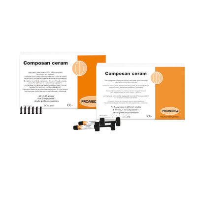 ハイブリッドコンポジット歯科材料 - Composan ceram - Promedica Dental Material GmbH   - 歯の修復用 / 小臼歯用 / 半透明