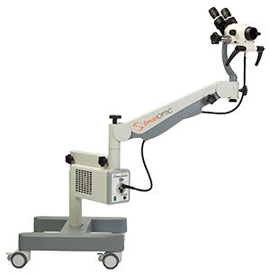 双眼コルポスコープ - SmartOPTIC  - Vena Entis Seliga Microscope A. Seliga   - 台車上