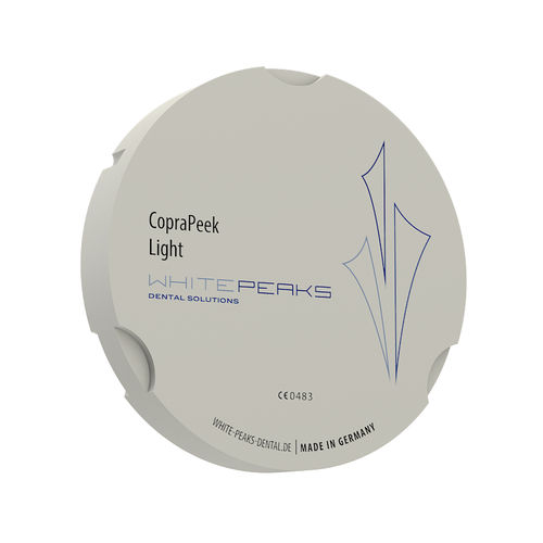 PEEK製歯科材料 - CopraPeek 95 ZZ - Whitepeaks Dental Solutions GmbH - 歯冠用 / 歯科用ブリッジ用 / 生体適合性