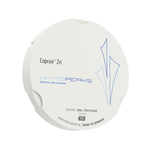 ジルコニア製歯科材料 - Copran® Zri 95 - Whitepeaks Dental Solutions GmbH - 歯科用ブリッジ用 / 白 / 着色済み