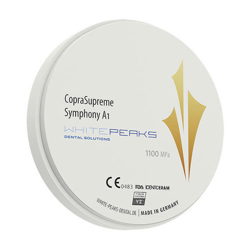 ジルコニア製歯科材料 - CopraSupreme Symphony 98 - Whitepeaks Dental Solutions GmbH - 歯の修復用 / 奥歯 / 前歯