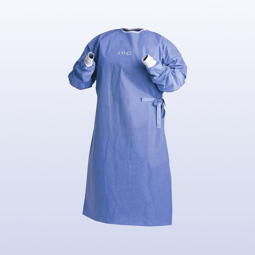 男女用手術着 - AYSET TIBBI ÜRÜNLER VE PLASTIK TEKSTIL ELEKTRONIK GIDA TEMIZLIK MADDELERI SAN AS - 使い捨て / 通気性 / 防水