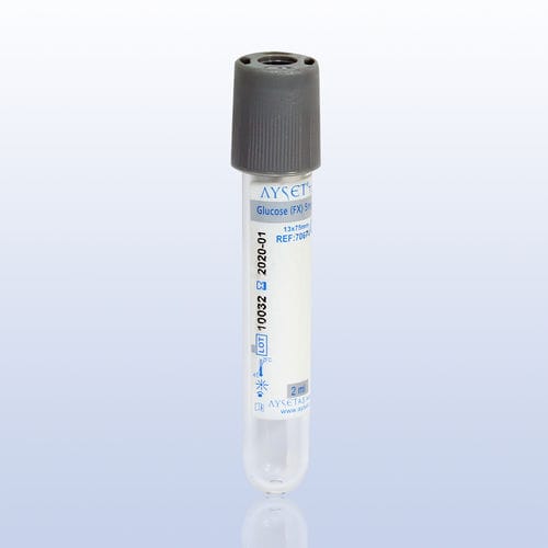 血糖分析用採取チューブ - 70 series - AYSET TIBBI ÜRÜNLER VE PLASTIK TEKSTIL ELEKTRONIK GIDA TEMIZLIK MADDELERI SAN AS - 円筒形 / 全血 / PET