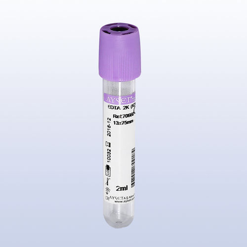 研究所用採取チューブ - 70487 - AYSET TIBBI ÜRÜNLER VE PLASTIK TEKSTIL ELEKTRONIK GIDA TEMIZLIK MADDELERI SAN AS - 円筒形 / 血清 / プラスチック製
