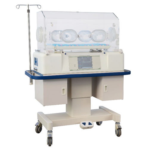 キャスター付き保育器 - B-4500 - Beijing Julongsanyou Technology - モニター付き / 光線療法ランプ付き / 収納付き