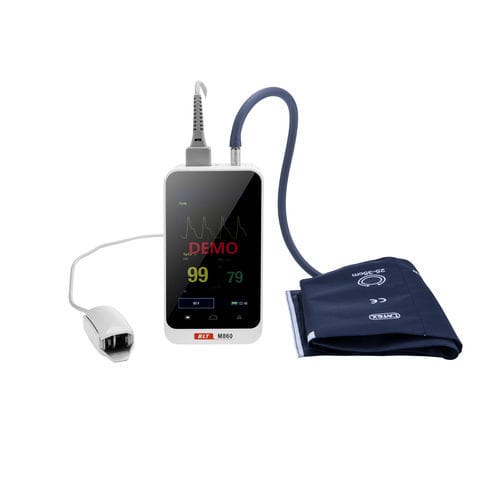 ウェアラブルデバイス患者モニター - M860 - Guangdong Biolight Meditech - 手持ち型 / 心拍数 / 非侵襲的血圧測定法