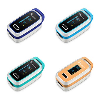 指先パルスオキシメータ - LOX100 - CAREWELL - 自宅療養用 / バッテリー式 / OLED