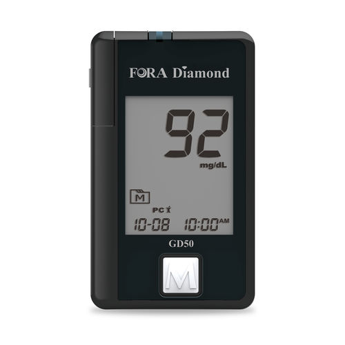 GDH-FAD血糖測定器 - Diamond GD50 - ForaCare Suisse AG - 病院用 / ヘマトクリット / コーディング無し
