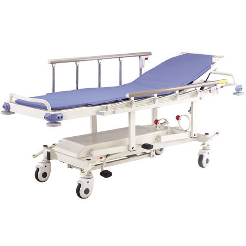 輸送用ストレッチャー - E-2 - Hebei Pukang Medical Instruments - 油圧式 / 高さ調節可能な / 背もたれ調節可能な