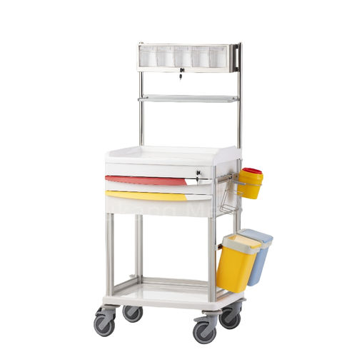 医療用台車 - F-51 - Hebei Pukang Medical Instruments - 薬用 / 治療用 / ステンレス製