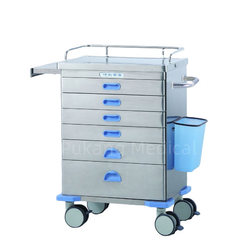 医療用台車 - F-62 - Hebei Pukang Medical Instruments - 麻酔 / 薬用 / 多機能