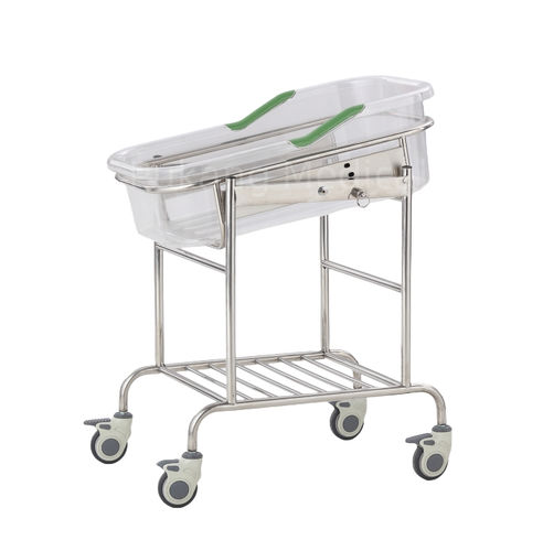 傾斜病院用バシネット - B-36 - Hebei Pukang Medical Instruments - キャスター付き / ステンレス製 / 透明
