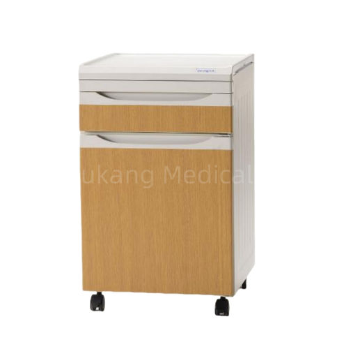 キャスター付きナイトテーブル - D-23 - Hebei Pukang Medical Instruments - 引き出し付き