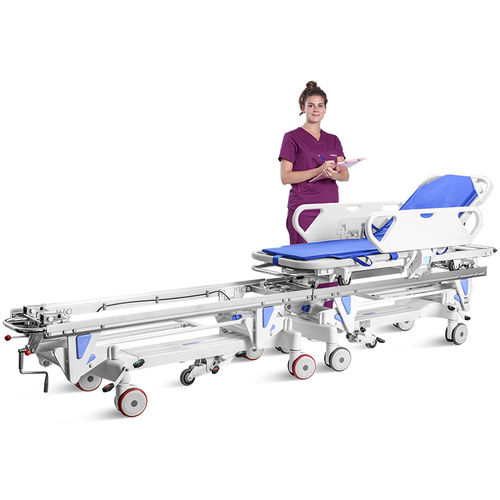 患者移送用ストレッチャー - SKB041 - Jiangsu Saikang Medical Equipment - 移動用 / 手動式 / 背もたれ調節可能な
