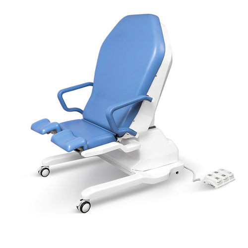 婦人科用診察台 - A99-6 - Jiangsu Saikang Medical Equipment - 電動式 / 高さ調節可能な / キャスター付き