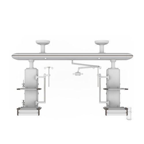 天井取付け供給ビーム装置 - SK-PQ001 - Jiangsu Saikang Medical Equipment - 自立式 / 集中治療用 / 高さ調整可能